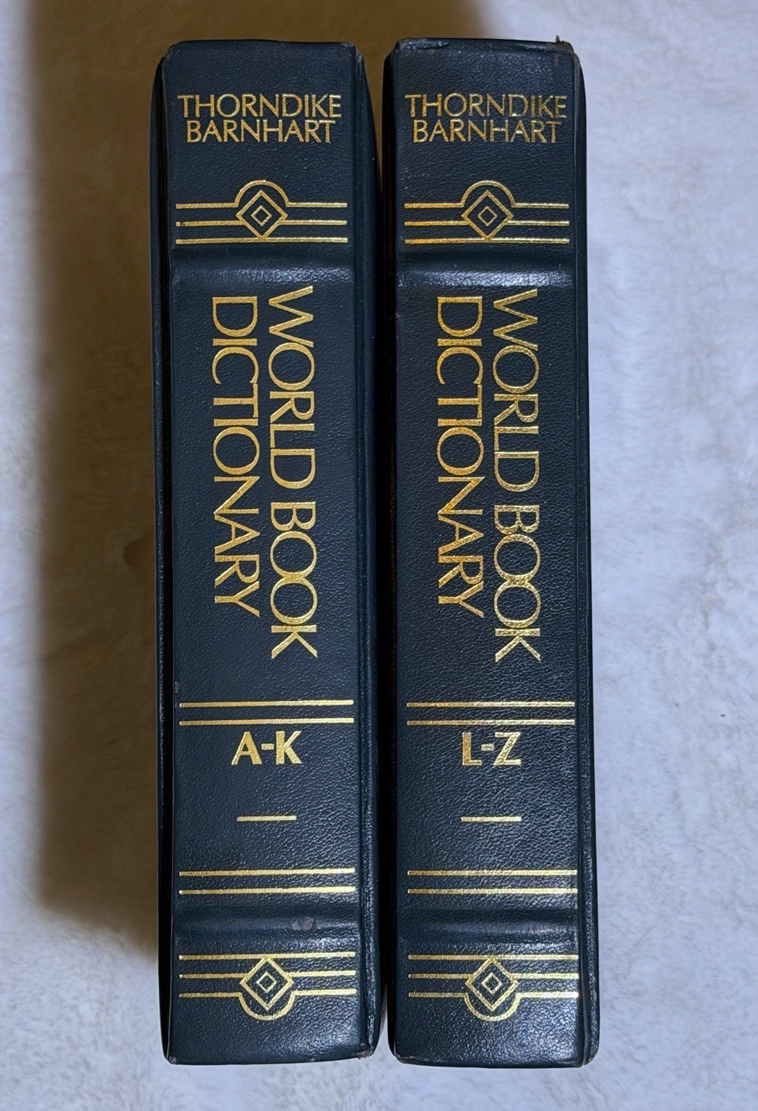 The World Book Dictionary Thorndike Barnhart 1994 Set Of 2 A-K and L-Z