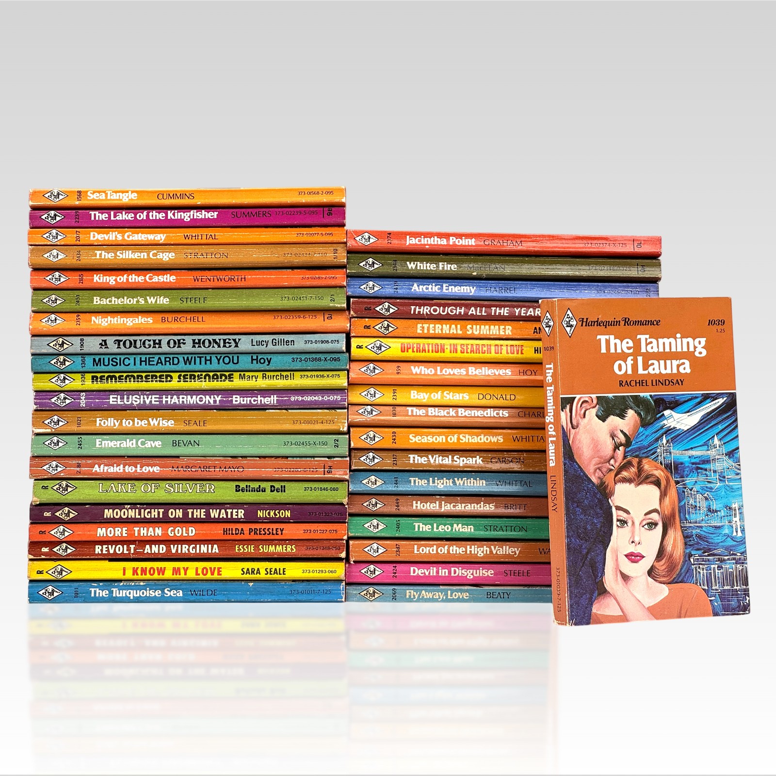 c.1970s Harlequin Romance 38 Vol Lot VINTAGE PB