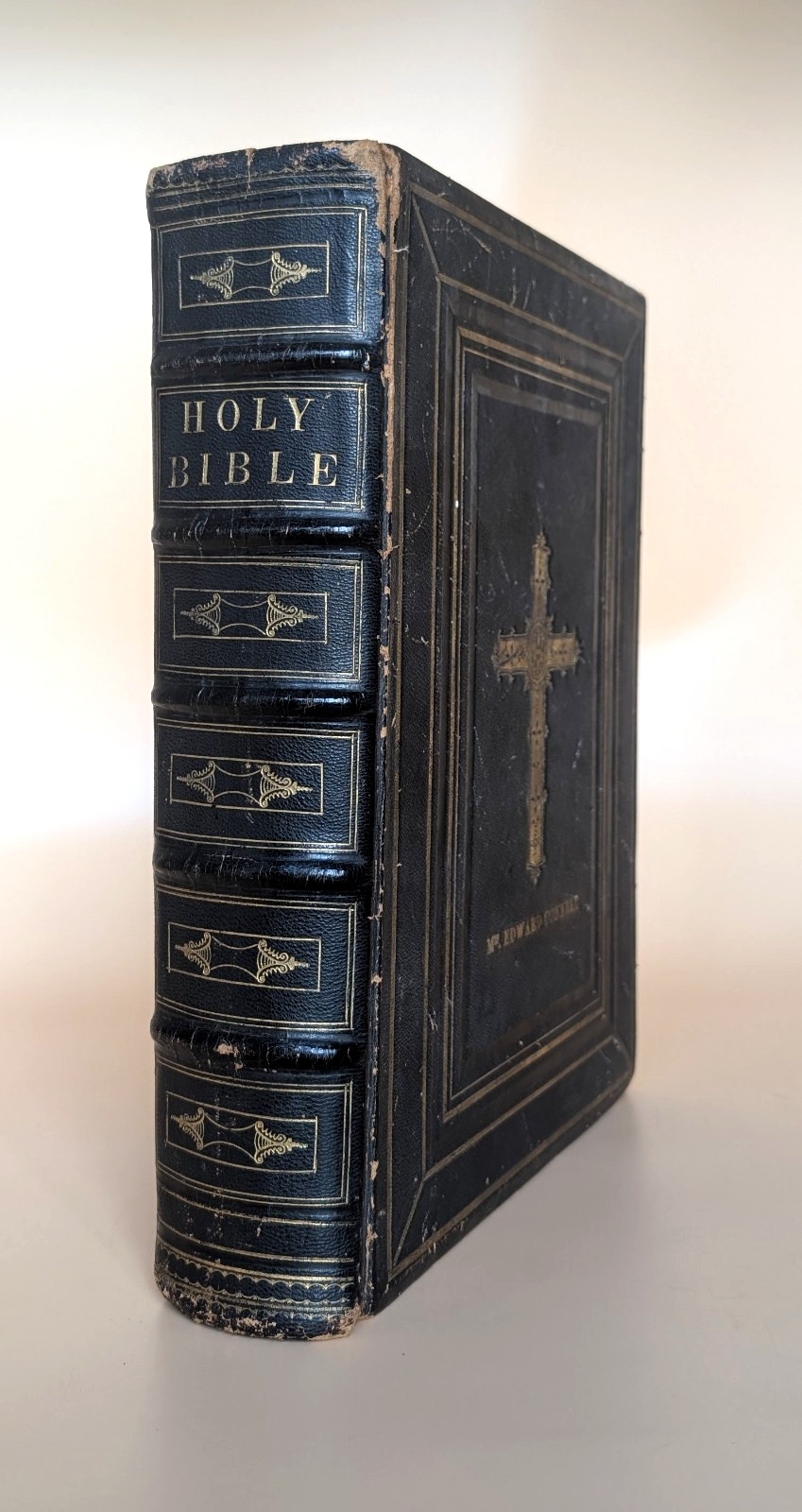 1870 Catholic Family Bible P. O’Shea Douay Rheims Illustrated Leather Gilt Large