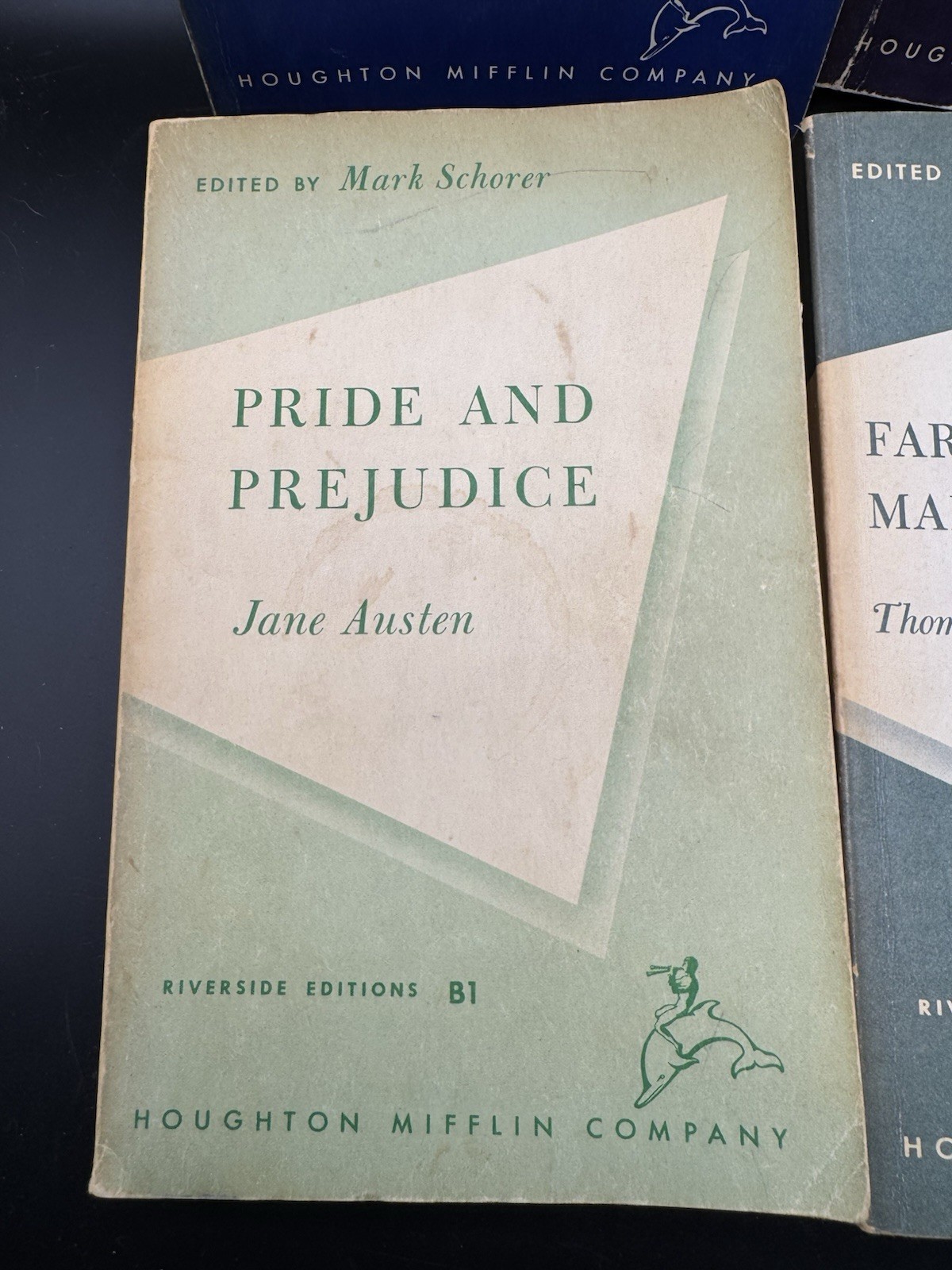 Vintage Riverside Editions Paperback Set of 4 Moby Dick Pride & Prejudice 1950s