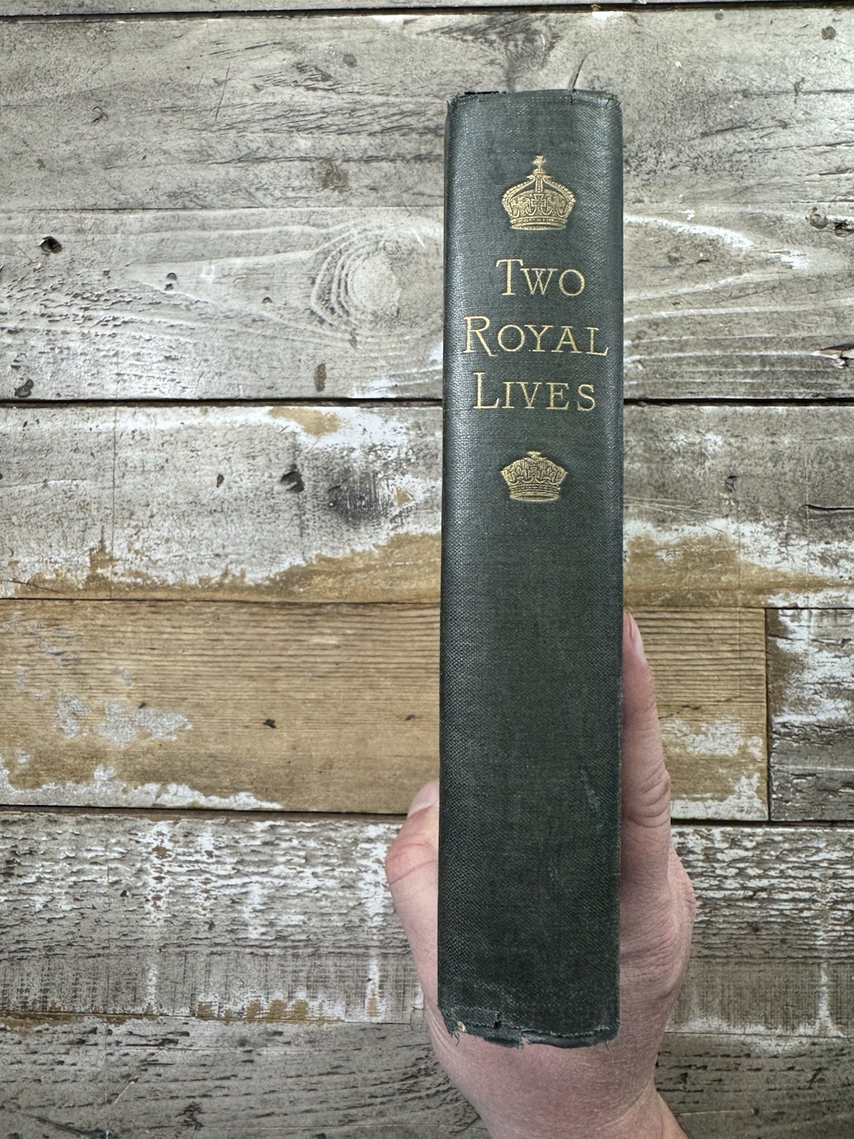1888 Antique Biography “Two Royal Lives” Illustrated