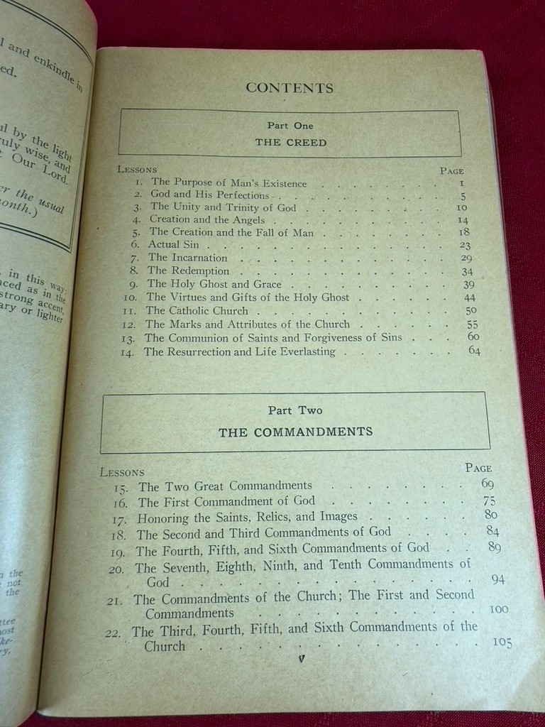 VTG Revised Baltimore Catechism No 2 Religious Instruction Book 1941 Original