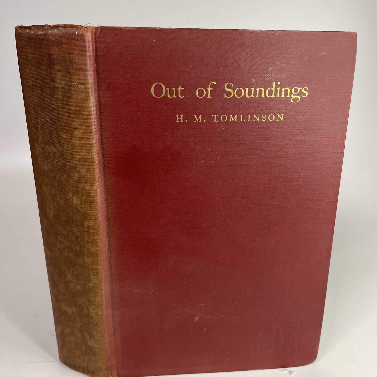 H. M. TOMLINSON Out of Soundings 1st Edition 1931