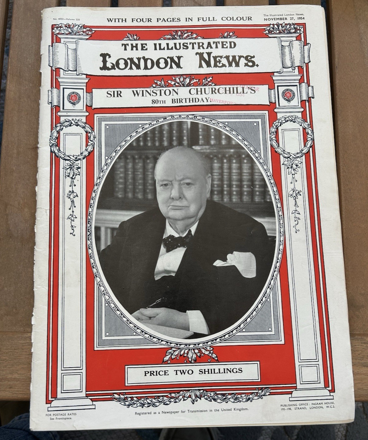 THE ILLUSTRATED LONDON NEWS November 27 , 1954 Winston Churchills Birthday