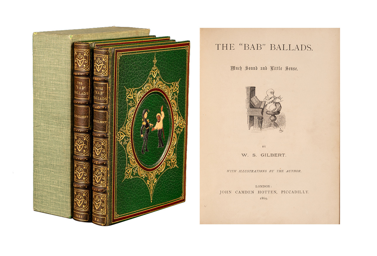 Fine Binding Riviere, Son / The Bab Ballads in 2 vols 1st Edition 1872