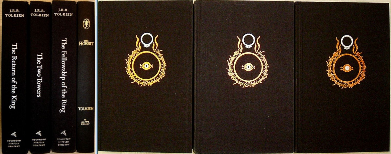 The LORD Of The RINGS Trilogy and The Hobbit by JRR Tolkien Custom Slipcase& DJs