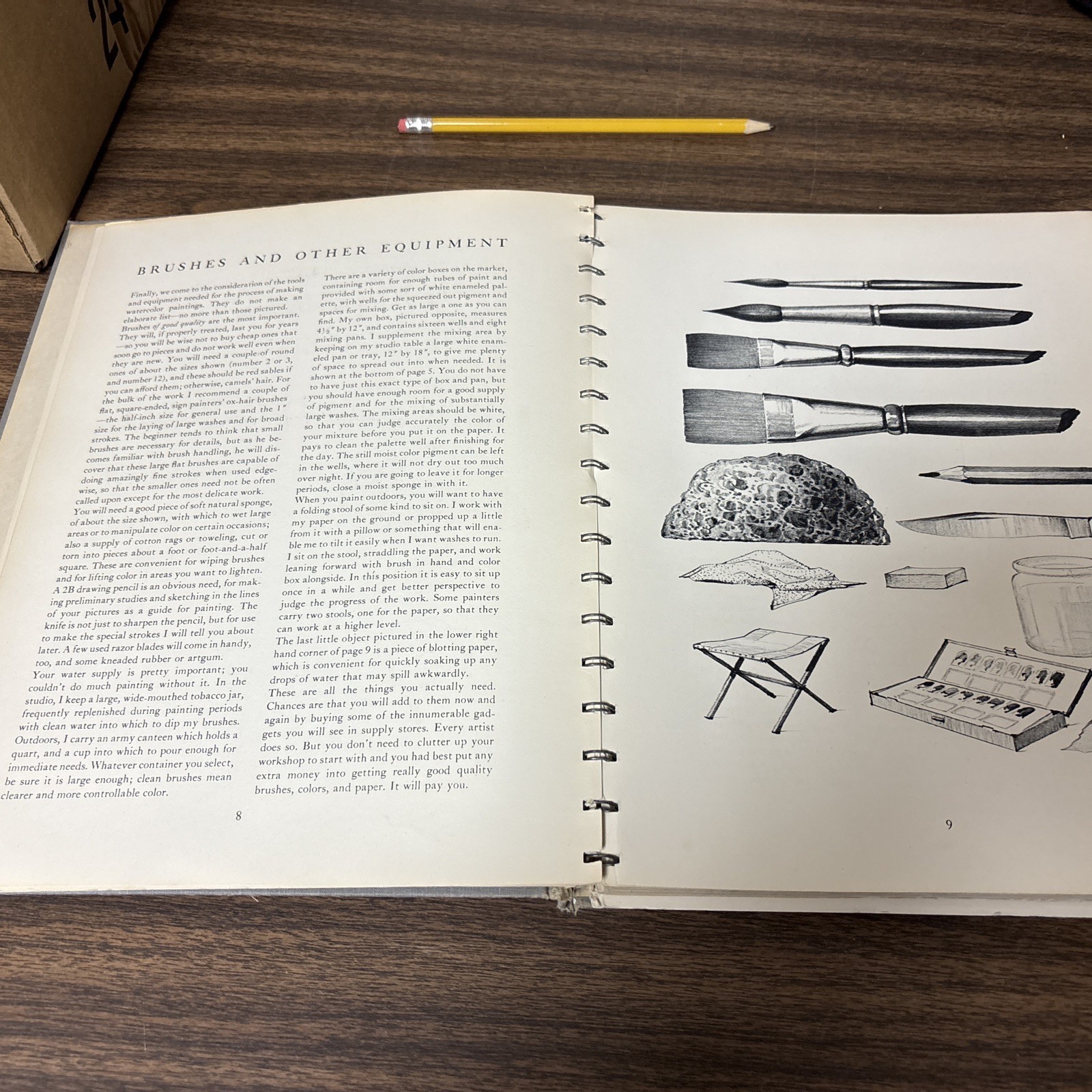 Ways With Watercolor (1949) by Ted Kautzky, Reinhold Publishing VINTAGE