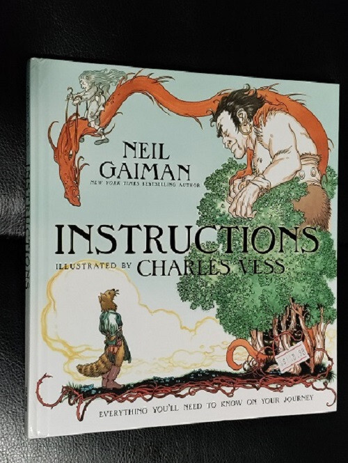 Neil Gaiman Instructions Children’s Book Hardcover Harper Collins Fine Condition