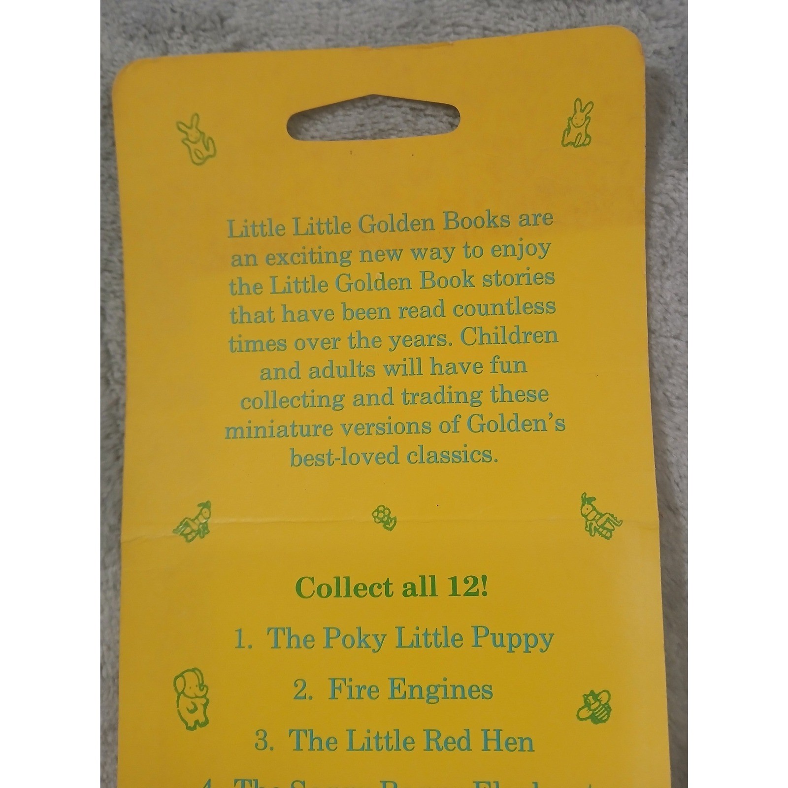 Vintage 1988 Little Little Golden Books Miniature 3 Packs 6 Books Sealed 13651