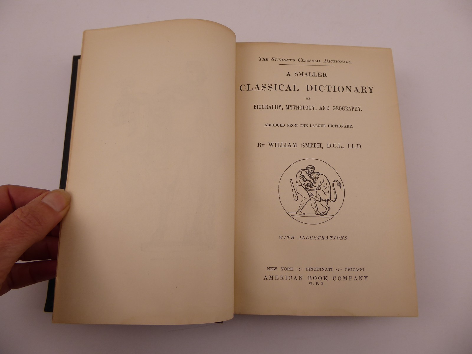 Antique: A Smaller Classical Dictionary By William Smith HB American Book Co.