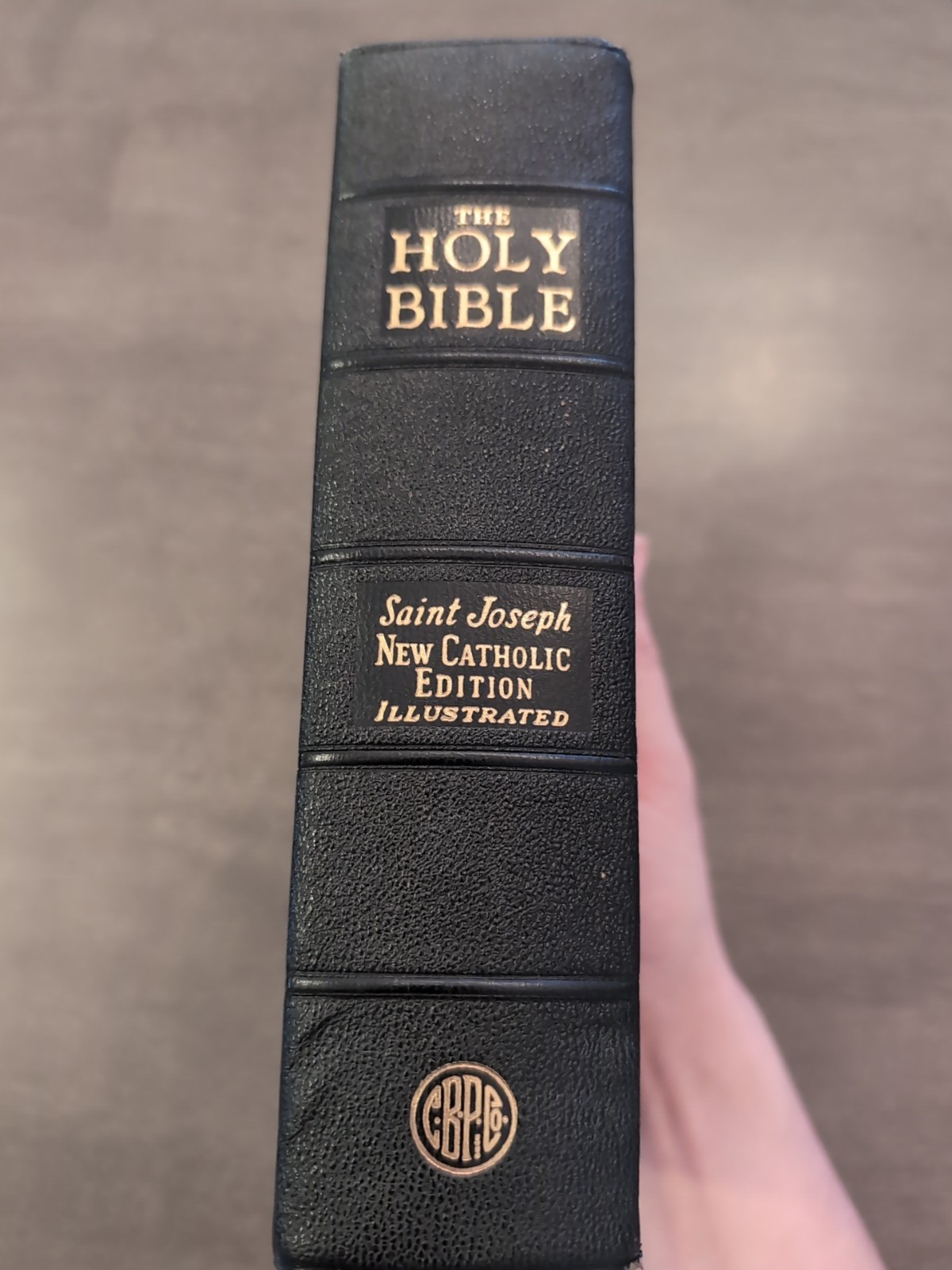 Vintage Catholic Bible St. Joseph Confraternity Edition Leather 1962 Illustrated