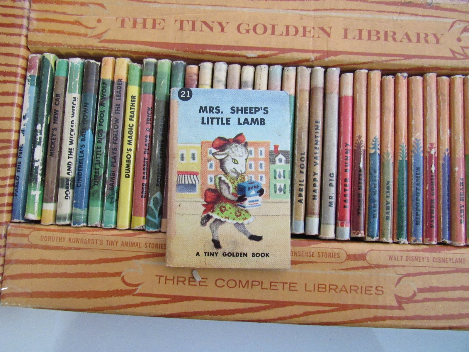 Vintage Tiny Golden Library Complete Box Set (36 miniature books)