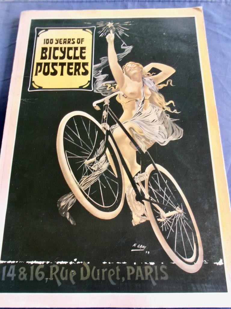 100 Years of Bicycle Posters, Jack Rennert Art Nouveau Coffee Table 1973 Album