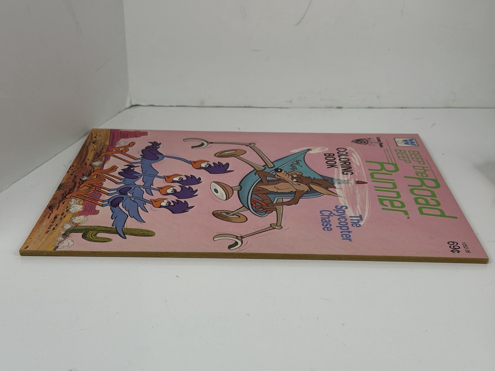 Road Runner The Spycopter Chase Wile E Coyote Whitman 1980 Coloring Book 1052-89