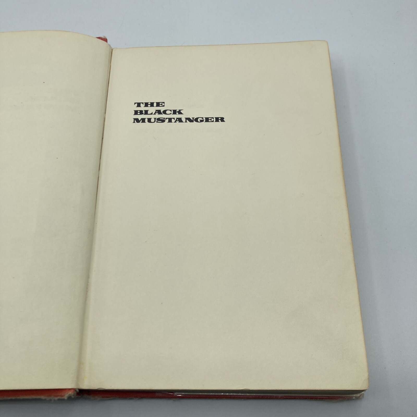 The Black Mustanger by Richard Wormser (1971, HC)
