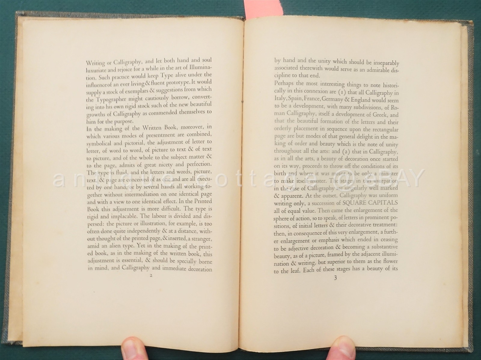 1900 antique CALLIGRAPHY PRINTING ILLUS #22/500 signed JACOBS BOOKPLATE McCOMBS
