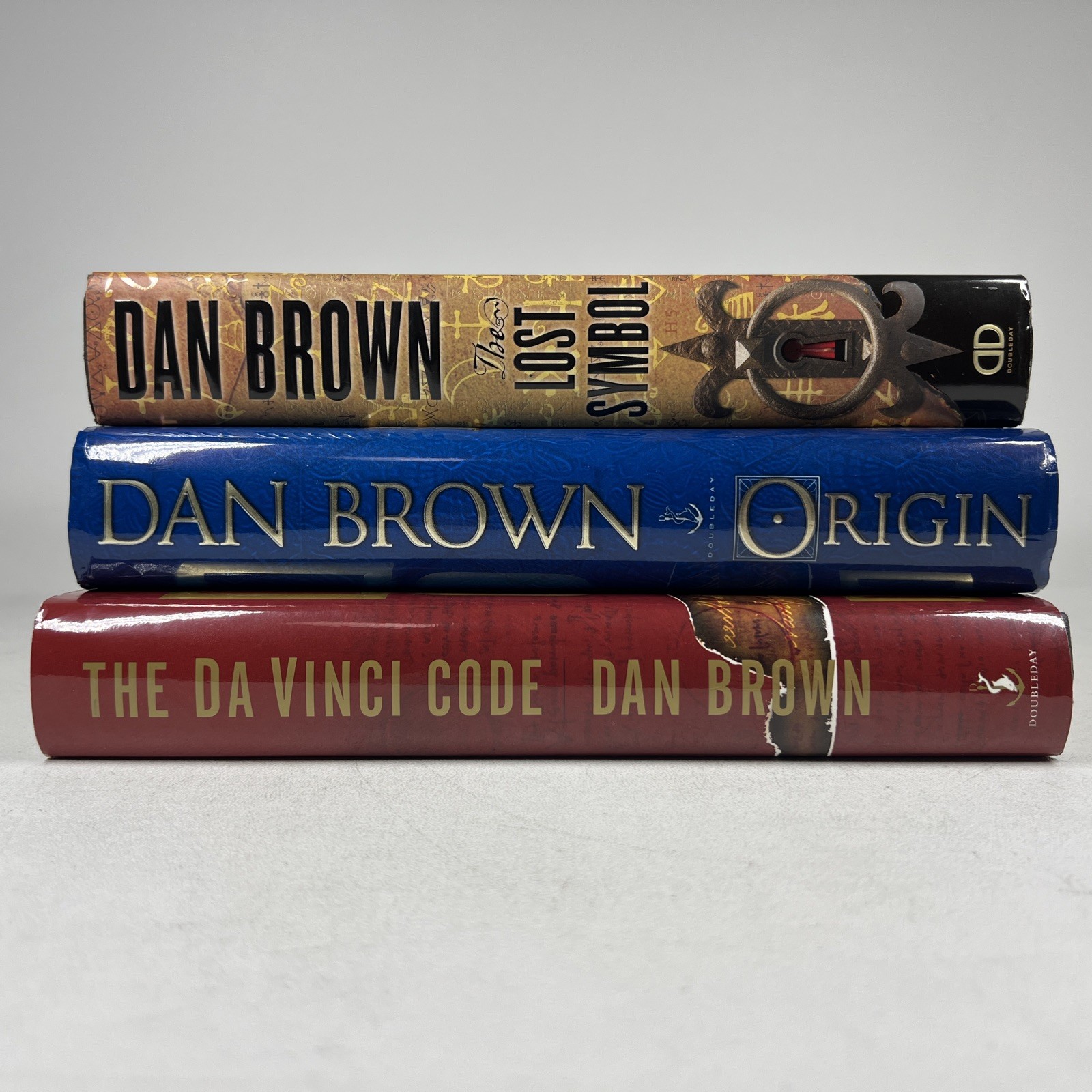 Dan Brown The Da Vinci Code LOT OF 3 TRUE First Printing Origin Lost Symbol HC