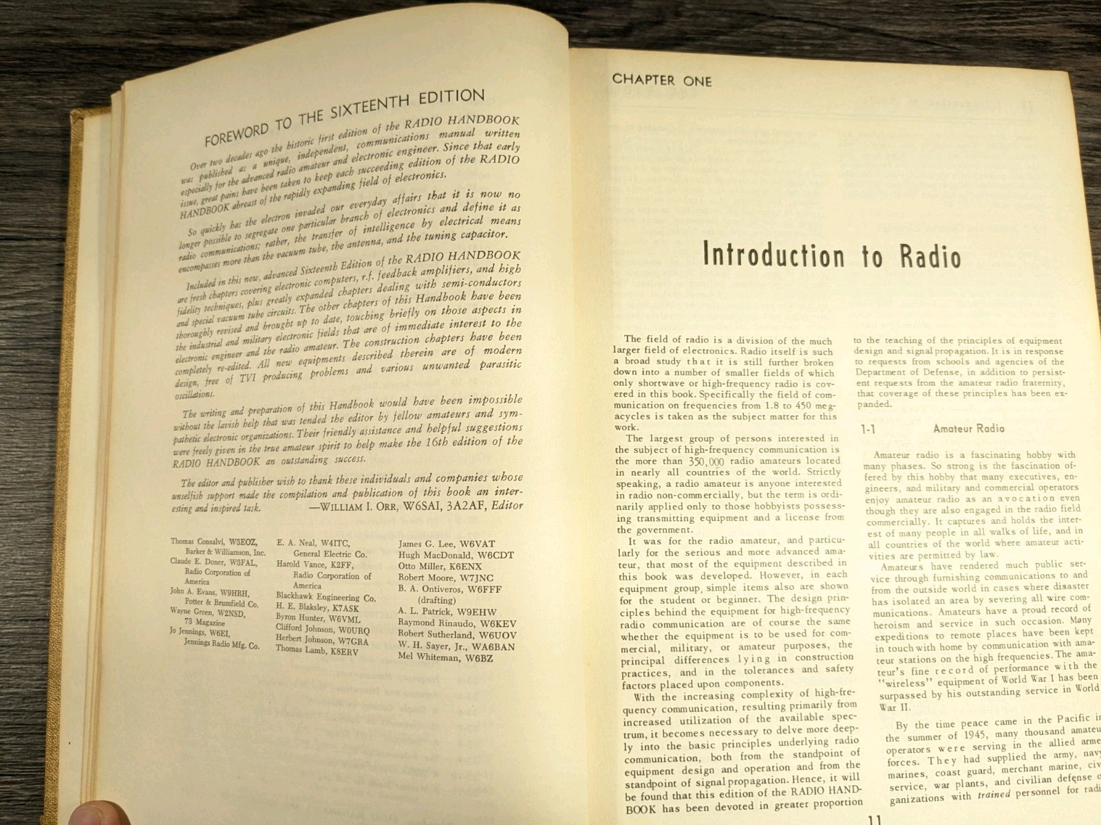 Radio Handbook 16th Edition “ Counter Copy “ 1962 Hardcover