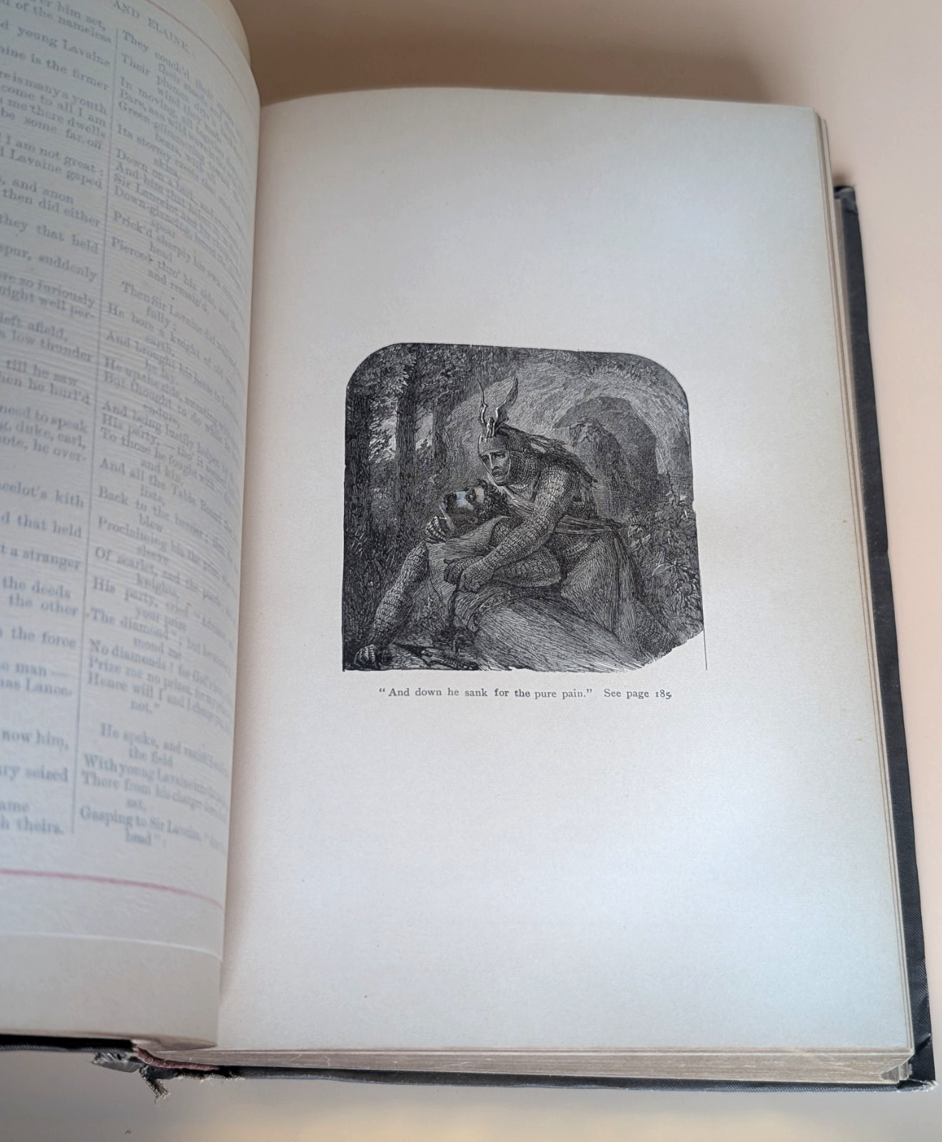 Antique Alfred Lord Tennyson Complete Poetical Works c1889 Illustrated