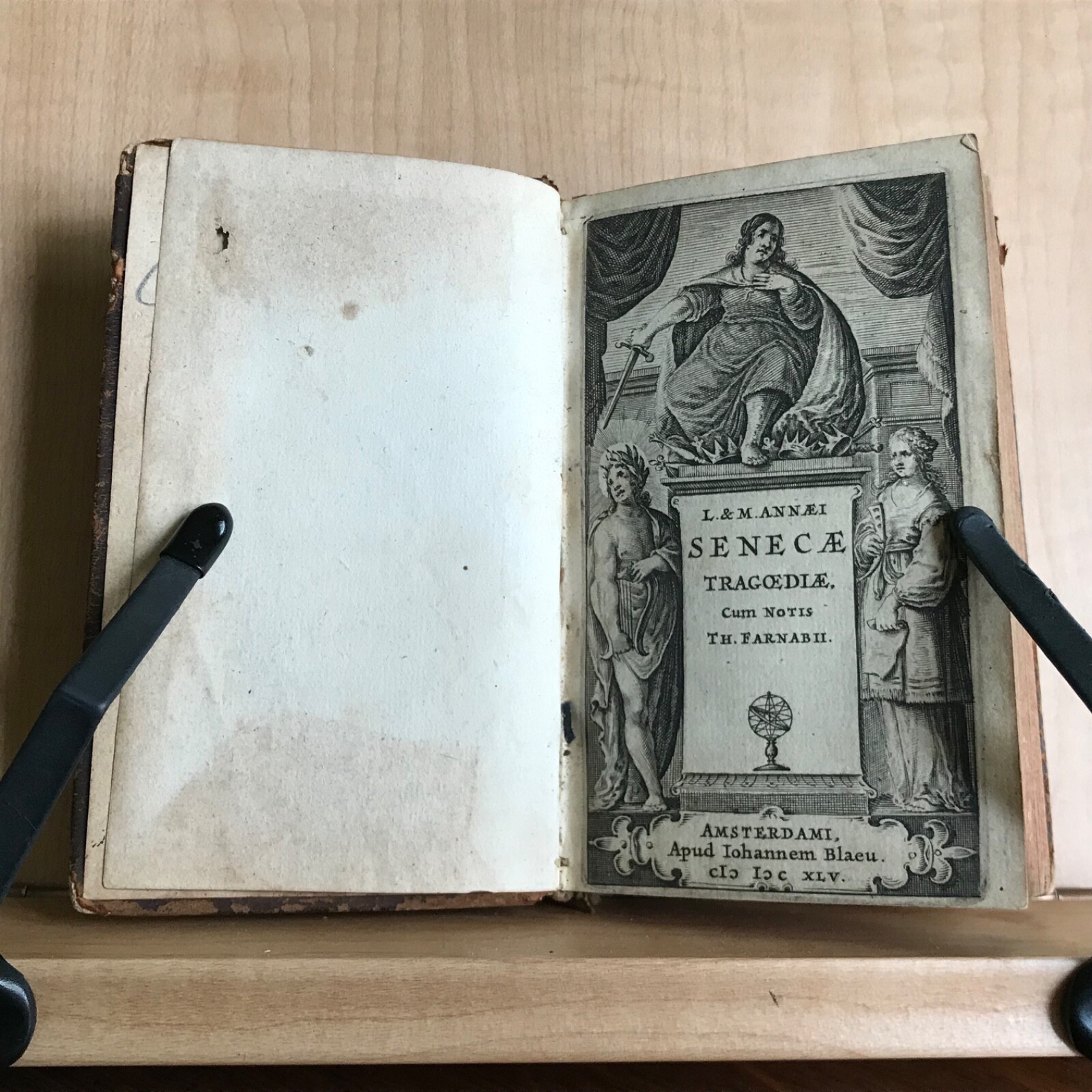 1645 L&M Annaei Senecae Tragoediae – Scarce Blaeu Edition