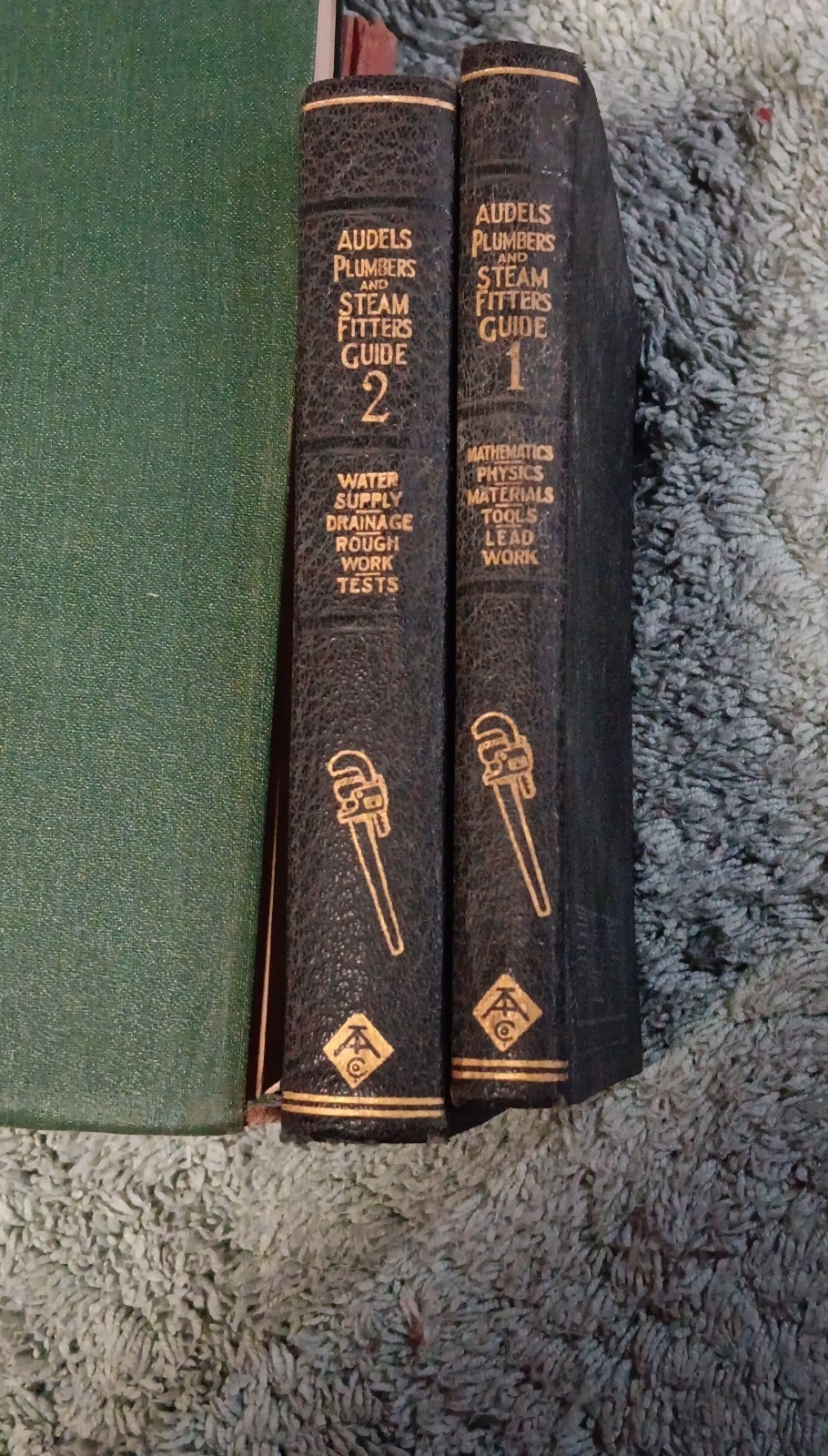 Theo Audel Plumbers Steam Fitters Guide Vol 1 & 2 1941 Hardcover Illustrated