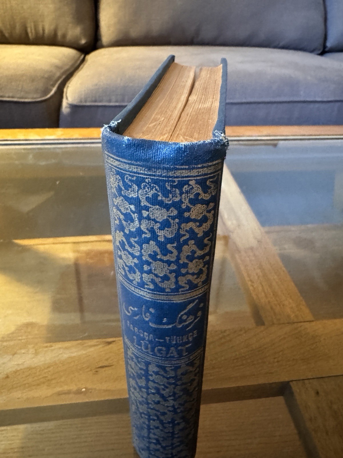 1968 Persian Turkish Dictionary Farsça Türkçe Lügat Arif Etik Vintage HC