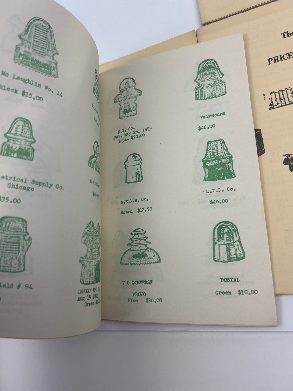 ANTIQUE & BOTTLE Reference Books & Price Guides With Photos Vintage Pamphlets