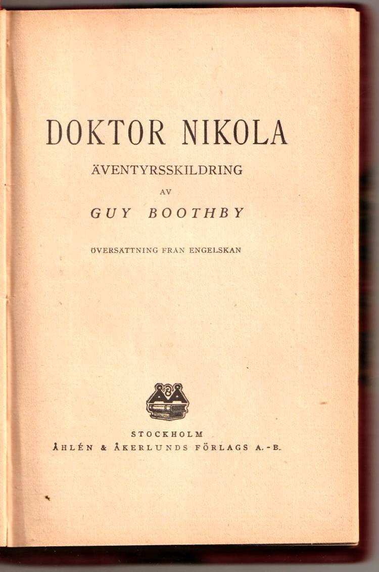 Four Old Swedish Classic Hardcover Books Published 1913-1928
