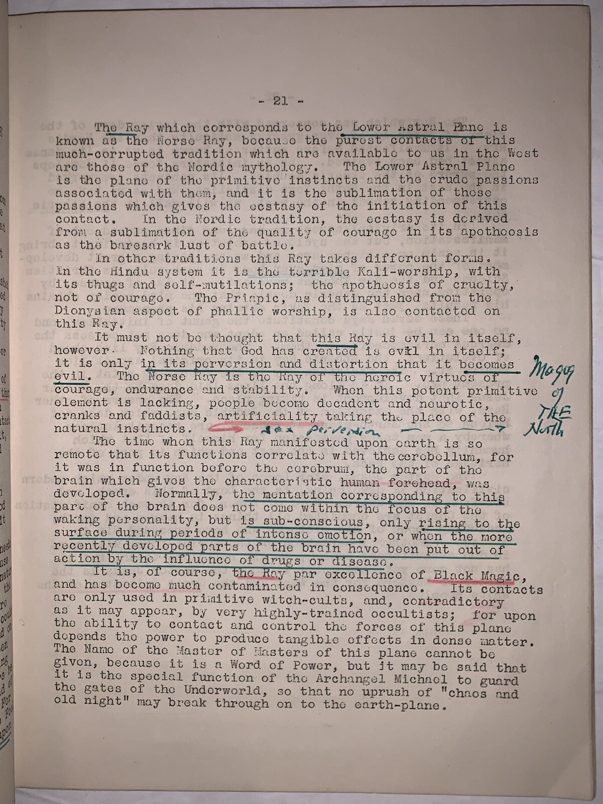 c.1950, TYPESCRIPT, DION FORTUNE, THE ESOTERIC ORDERS AND THEIR WORK, OCCULT