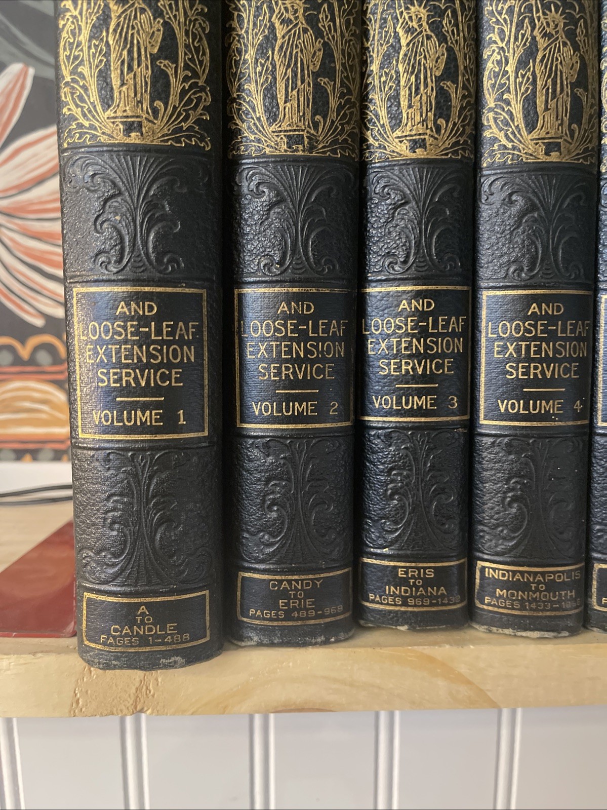 1924 American Reference Library Encyclopedic & Loose-Leaf Extension ANTIQUE