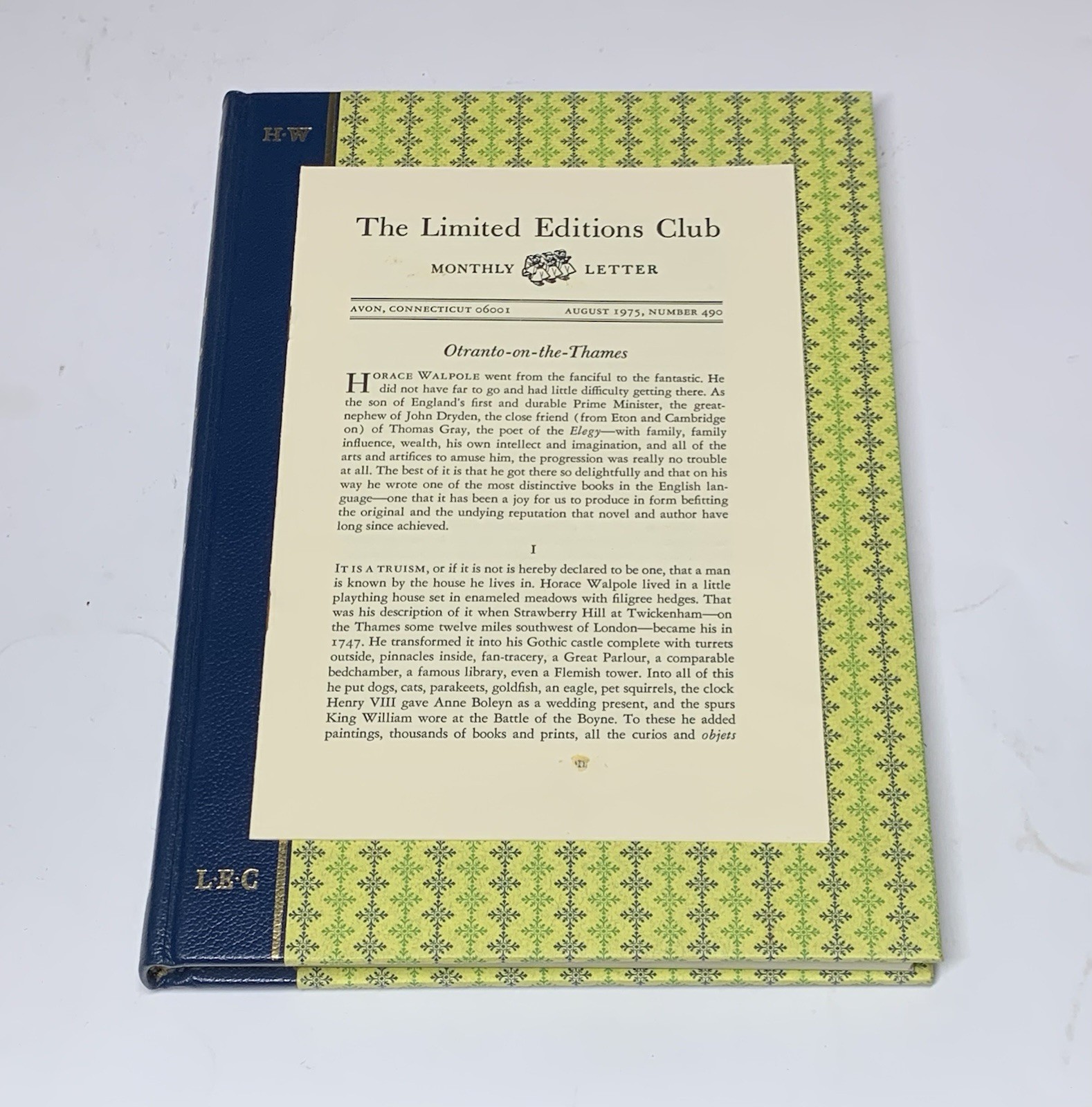 The Castle Of Otranto Walpole Limited Editions Club #1807 Signed Illustrated