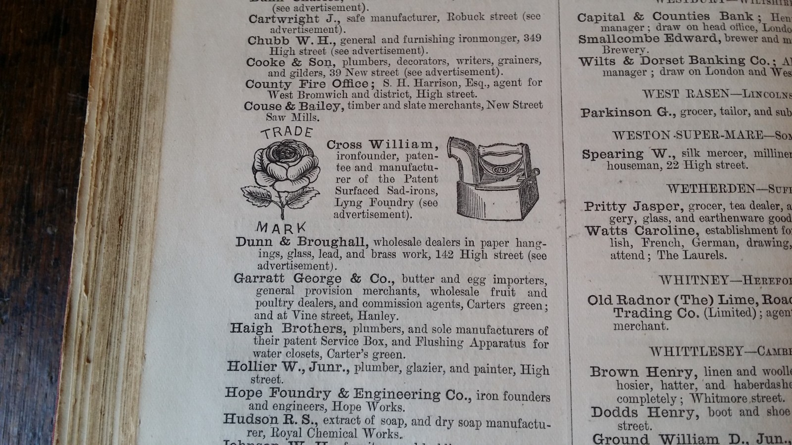 1880 HARROD’S ROYAL DESPATCH & SPECIAL DIRECTORY OF ENGLAND 1ST ED. TRADE ETC