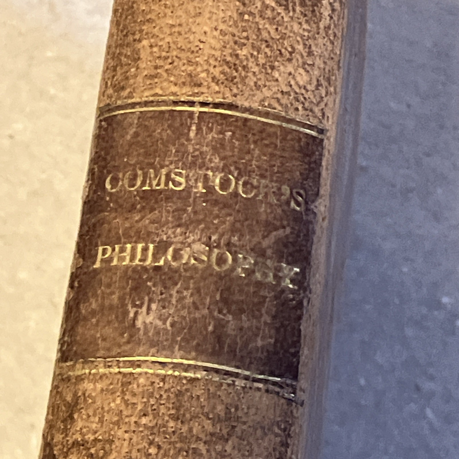 (1838) A System of Natural Philosophy Principals of Mechanics. Comstock. Leather