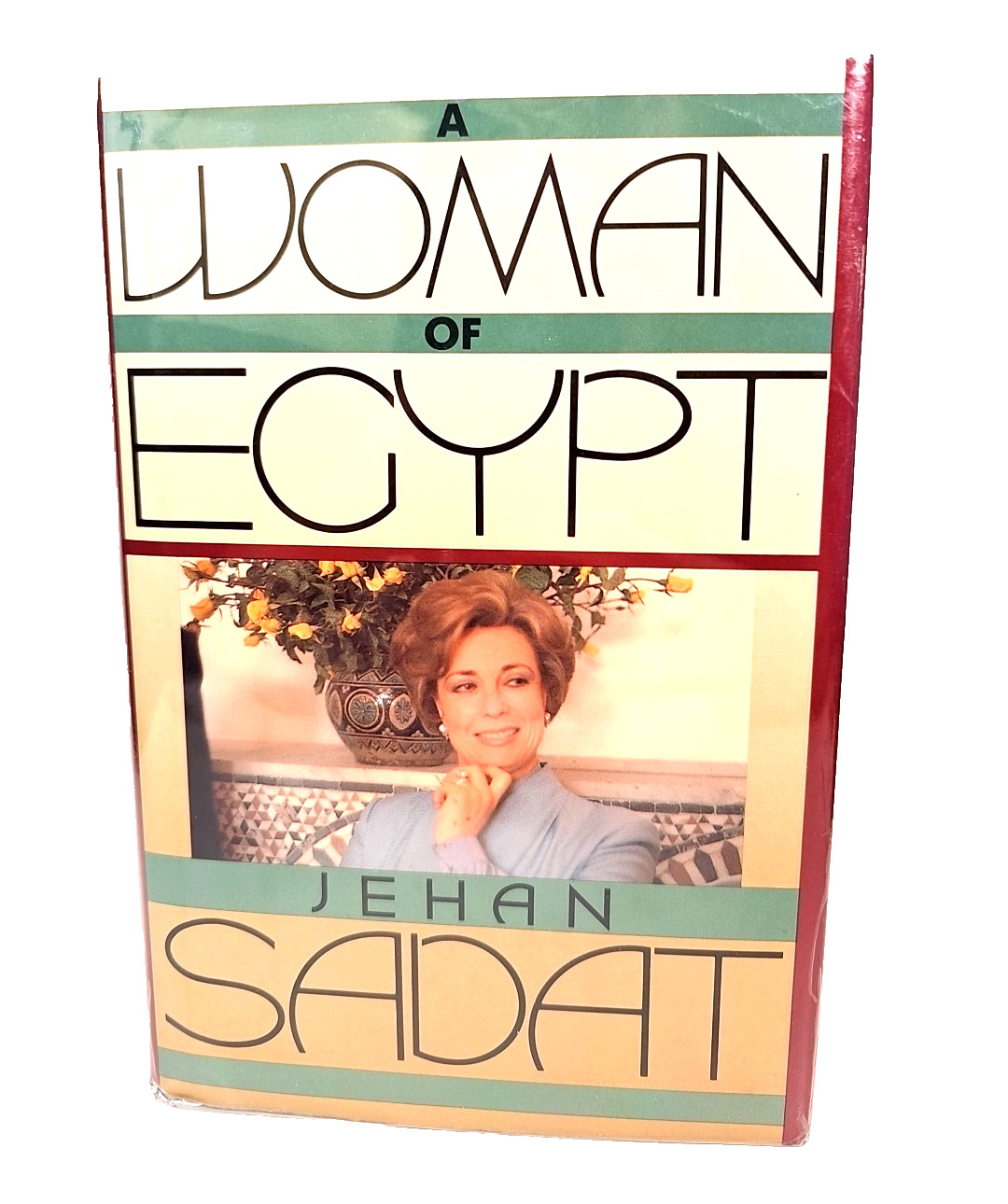 A Woman of Egypt by Jehan Sadat HCDJ First US Edition First Print VTG 1987