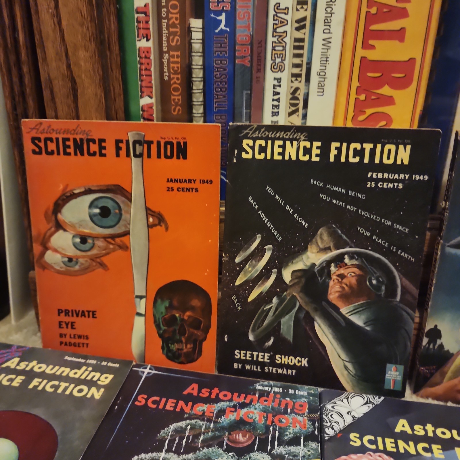 Lot of 22 1950s Astounding Science Fiction Pulp Magazines 1949-1958