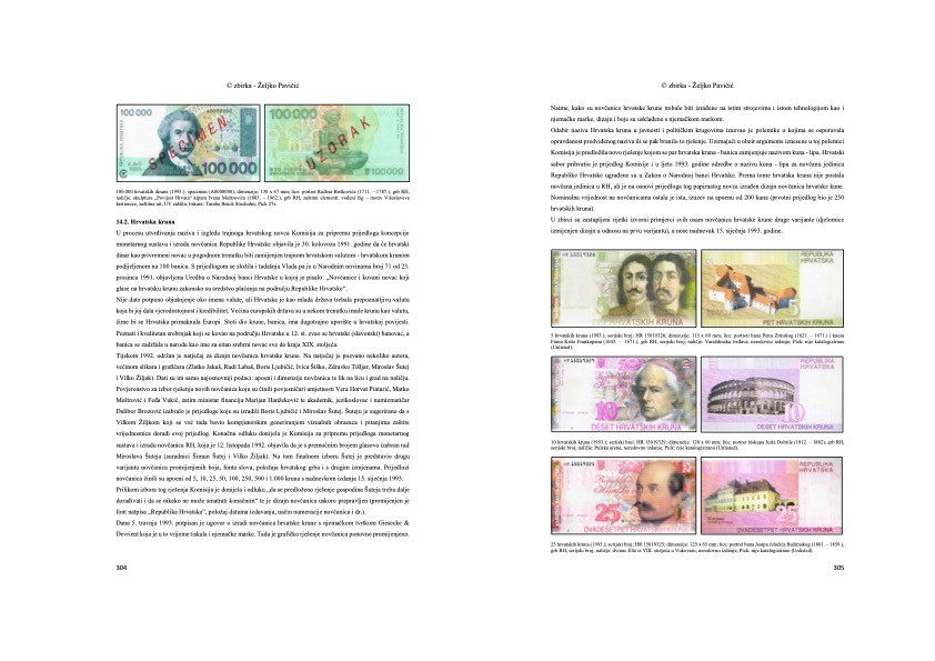 BOOK OF BANKNOTES OF EX YUGOSLAVIA (1918-2003) AND CROATIA (1991-2022)