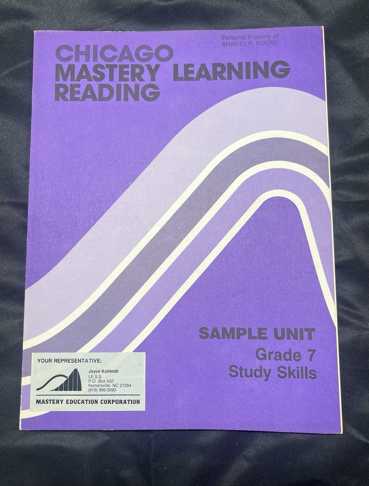Chicago Mastery Learning Reading Sample Unit Grade 7 Study Skills