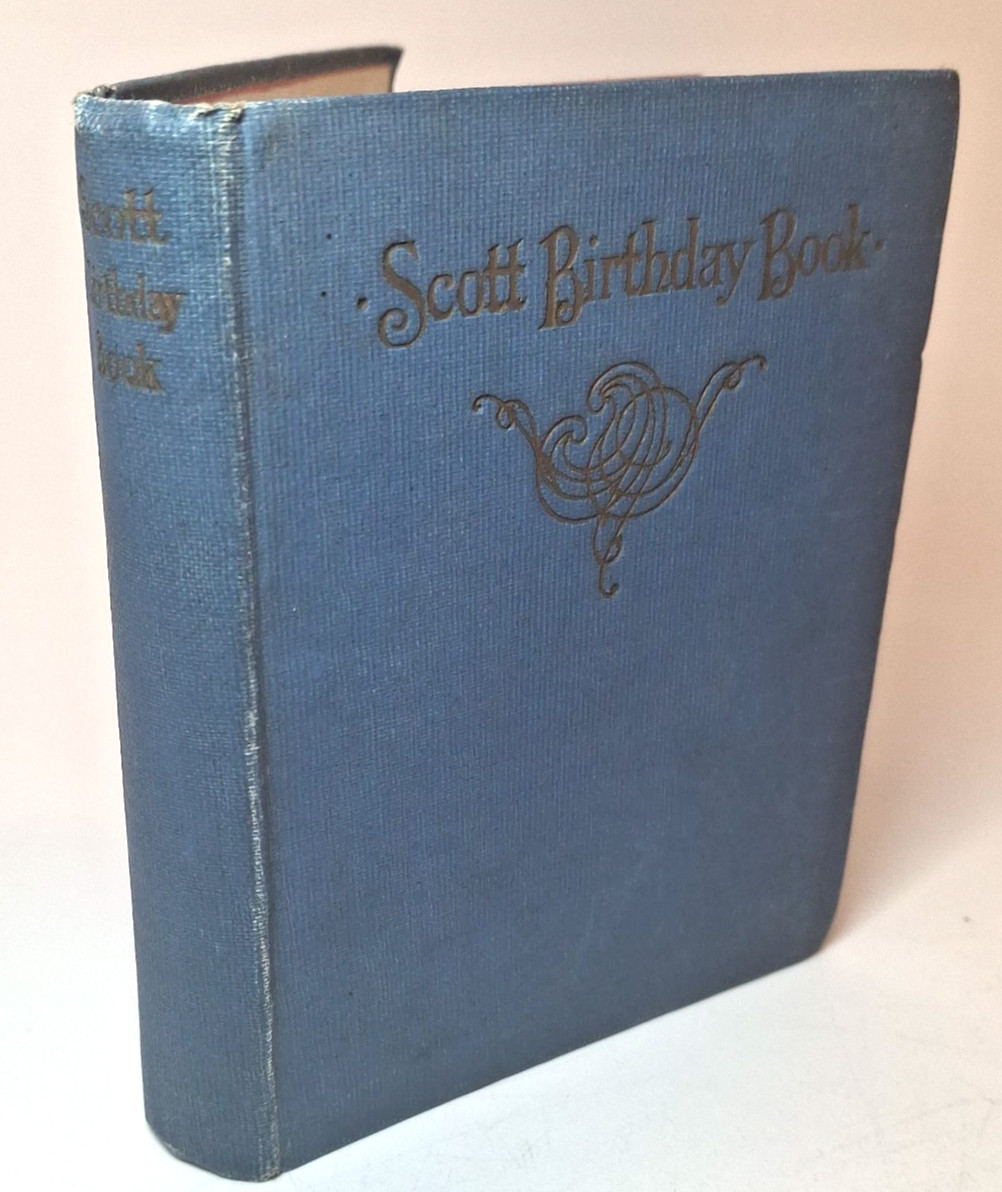 Scott Birthday Book – Sir Walter Birthday Chimes by WTD – Antique 1891 Nimmo Hay