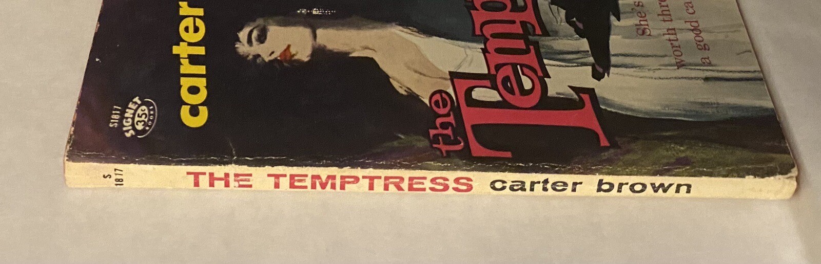 The Temptress Carter Brown vintage mystery sleaze GGA paperback Signet