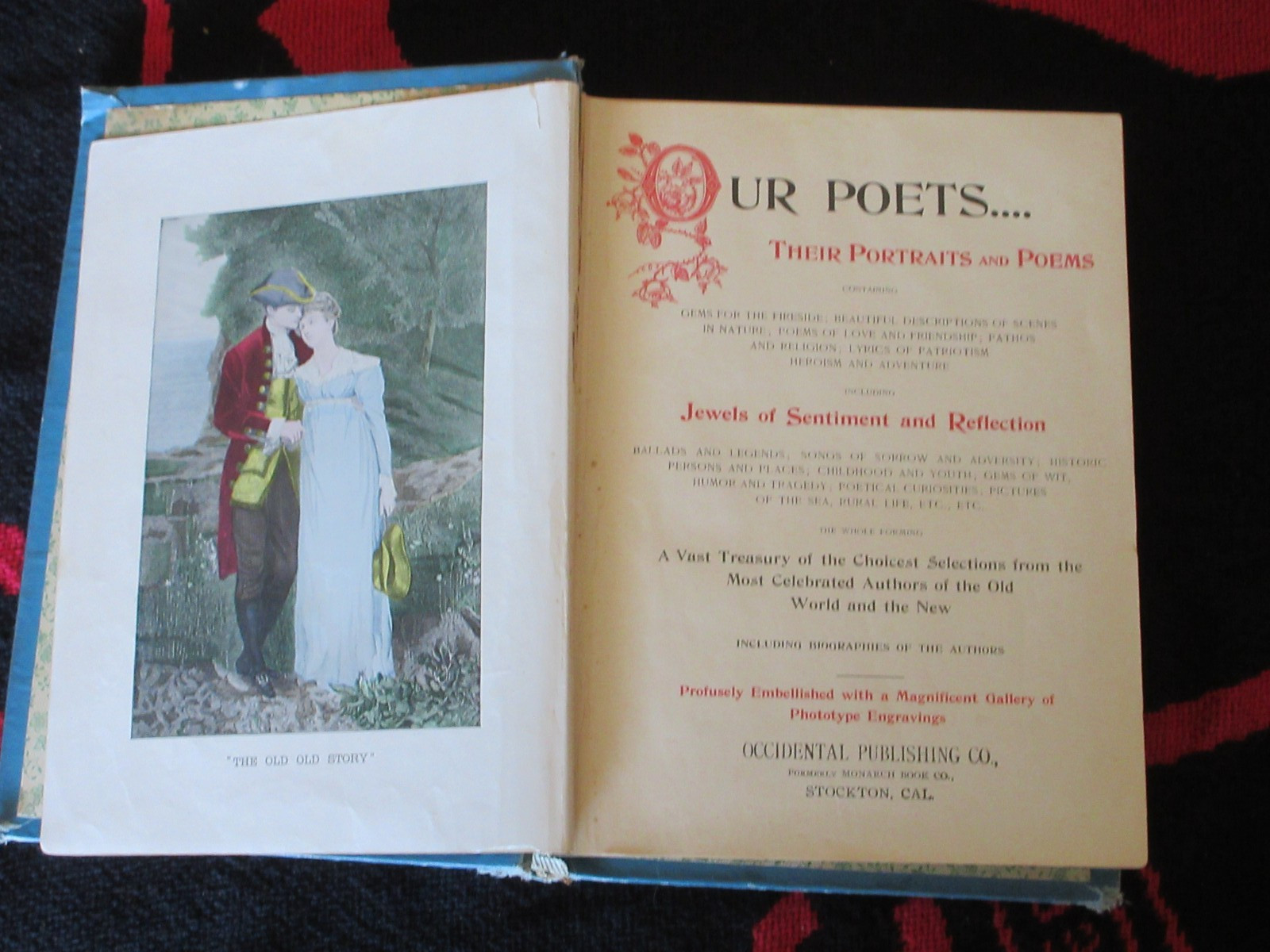 Lot of 6 Poetry & Prose Vintage Hardcover Books early – mid 19th/20th Century