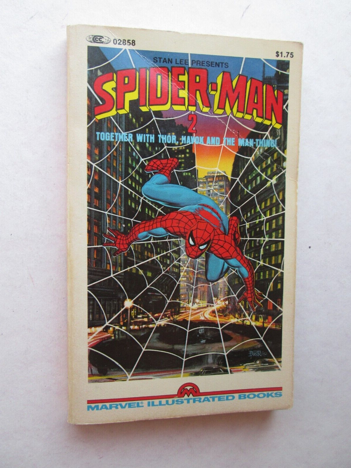 STAN LEE PRESENTS SPIDER-MAN 2 Marvel Illustrated Books 1982 Paperback THOR