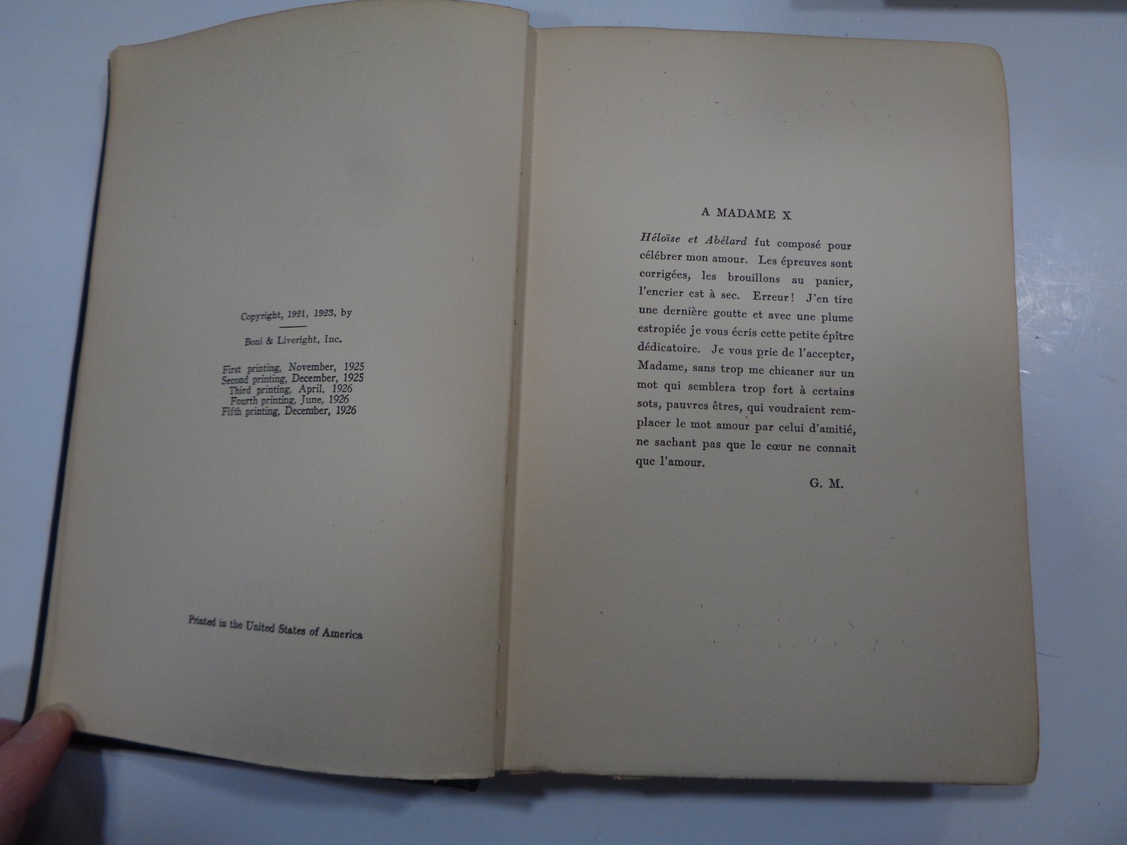 Heloise and Abelard by George Moore 1926 Early Edition Boni Liveright 2 Volumes
