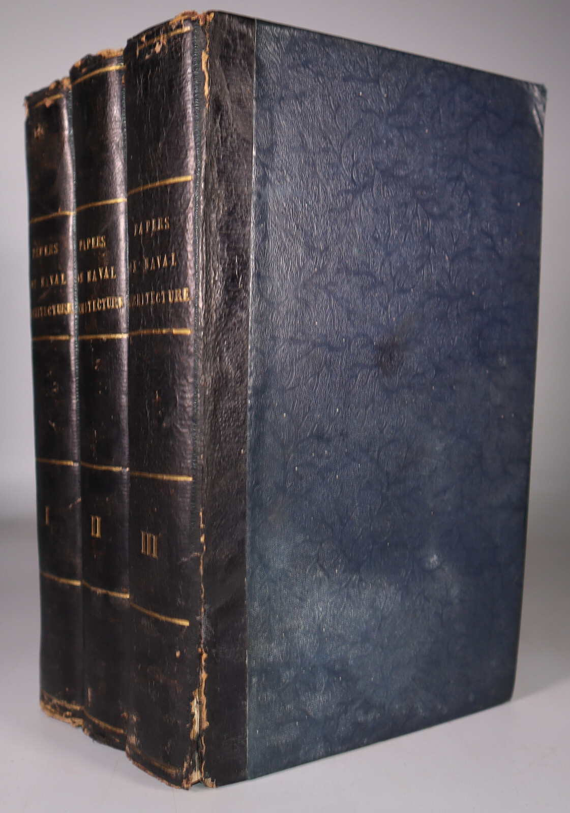 1826-30 Papers on Naval Architecture Science Morgan & Creuze 25 Plates 3 Vols