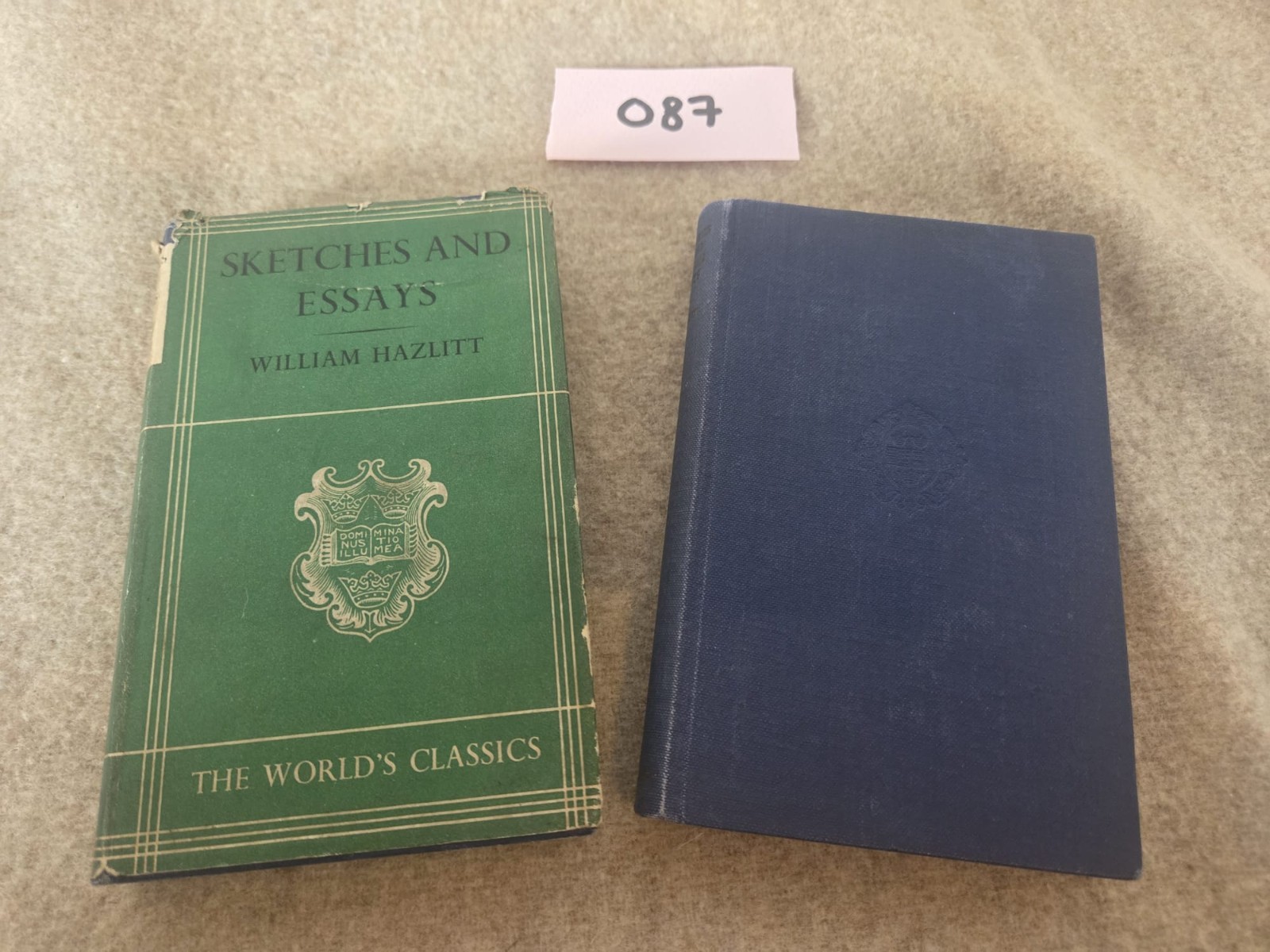 William Hazlitt Vintage Books x2 Sketches Essays Lectures English Poets