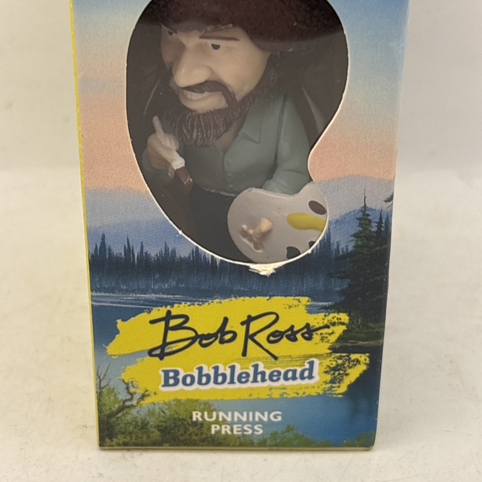 Bob Ross Talking Bobblehead With Sound Deluxe Mega Kit Running Press New 4” Tall