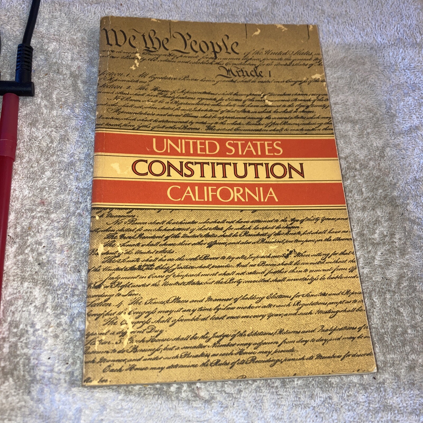United States Constitution California 1975-76 Trade Paperback US Senate
