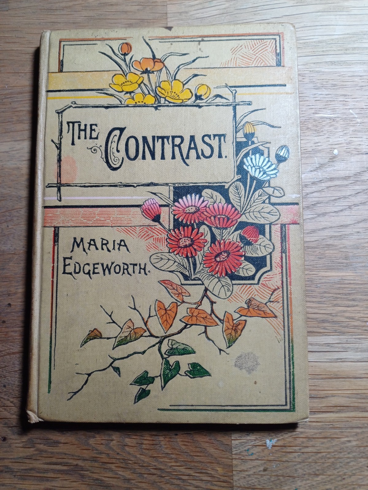 Maria Edgeworth The Contrast Antique Victorian Hardback Routledge Book