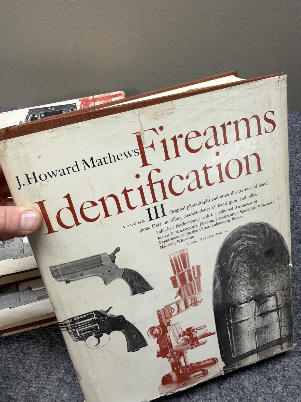 Firearms Identification J Howard Mathews Vol 1-3 Hardcover Books Complete Set
