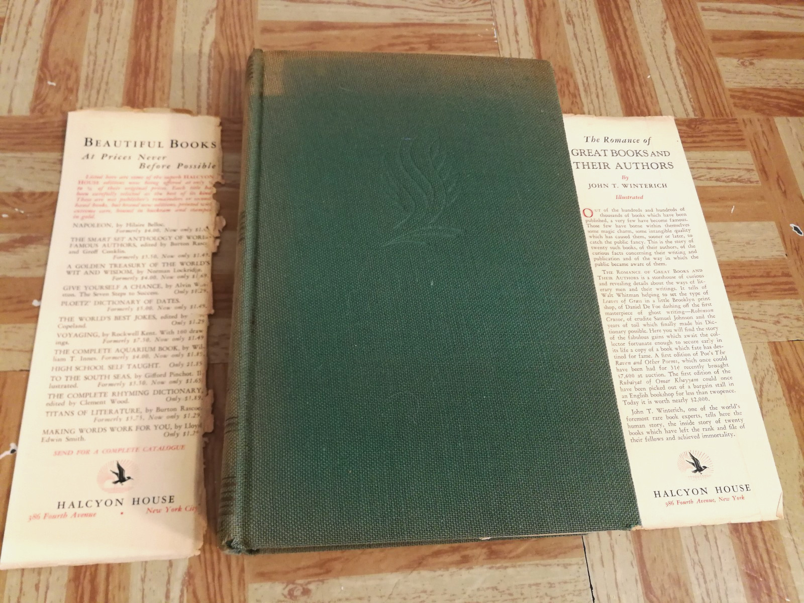 The Romance of Great Books And Their Authors, John T Winterich 1929 History HC