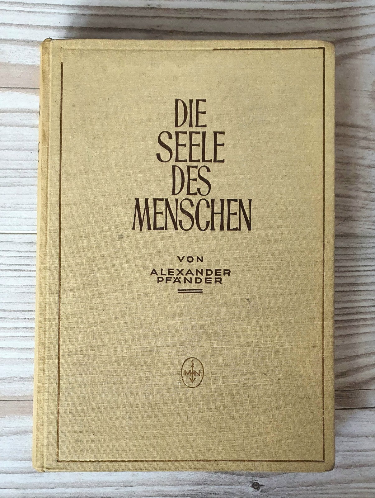 1933 The Soul Of Men Alexander Pfänder Psychology Antique Book Rare
